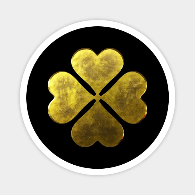 4 Leaf Clover Magnet by siriusreno